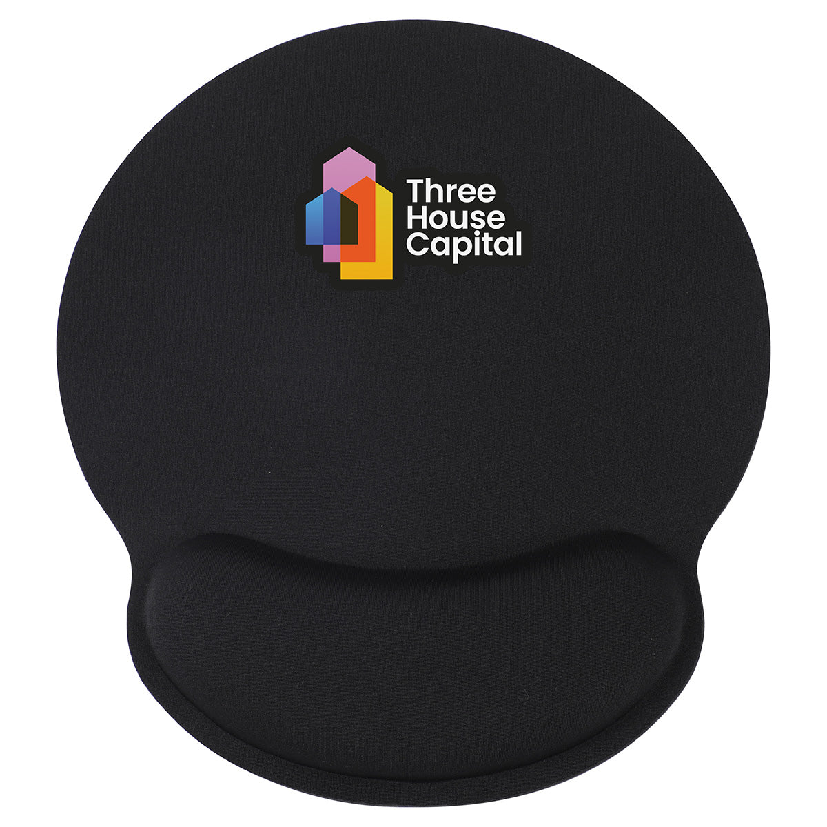 Crest Non-Slip Mouse Pad with Foam Wrist Rest