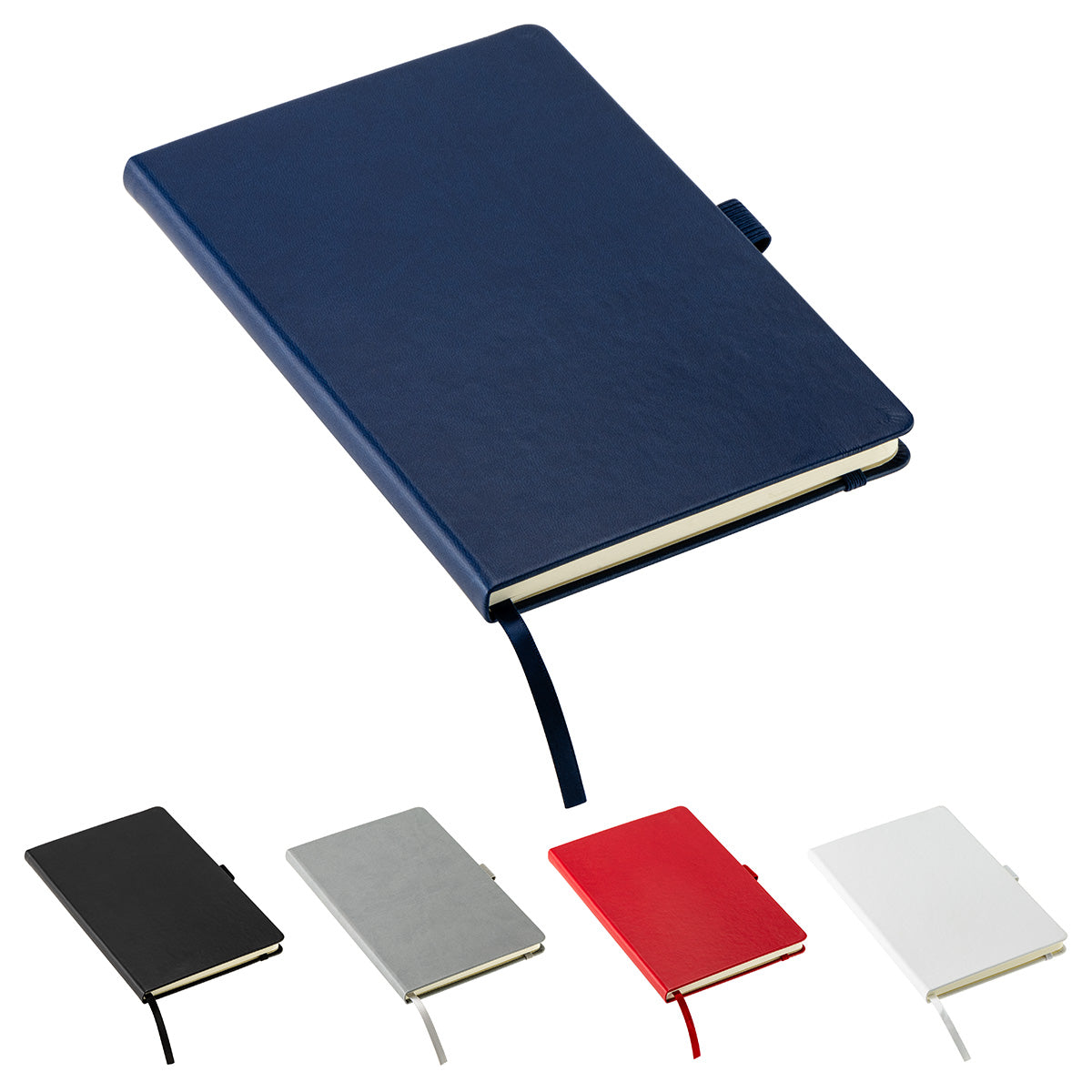 Black Elan Hardcover Journal with Pen Loop and Inner Pocket