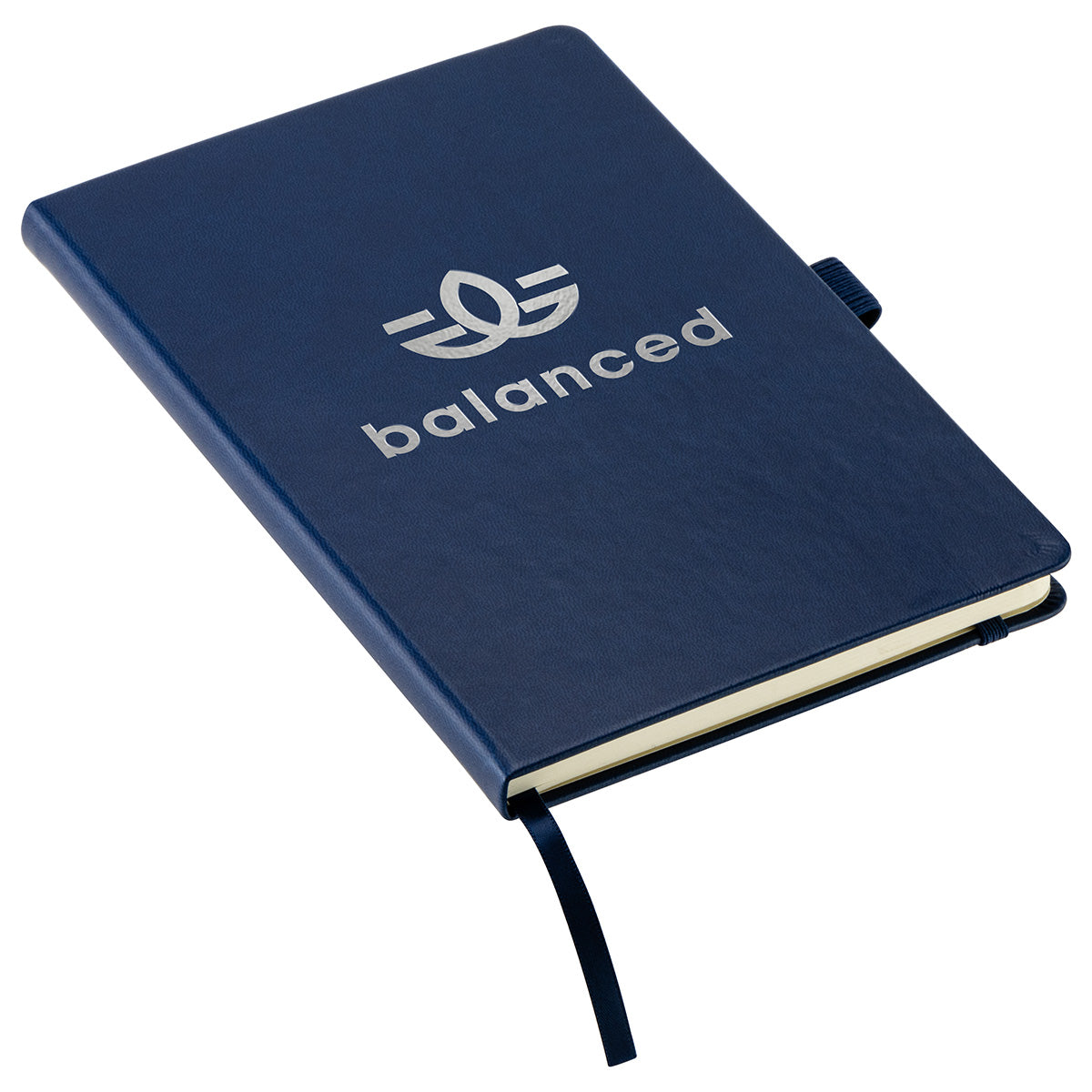 Black Elan Hardcover Journal with Pen Loop and Inner Pocket