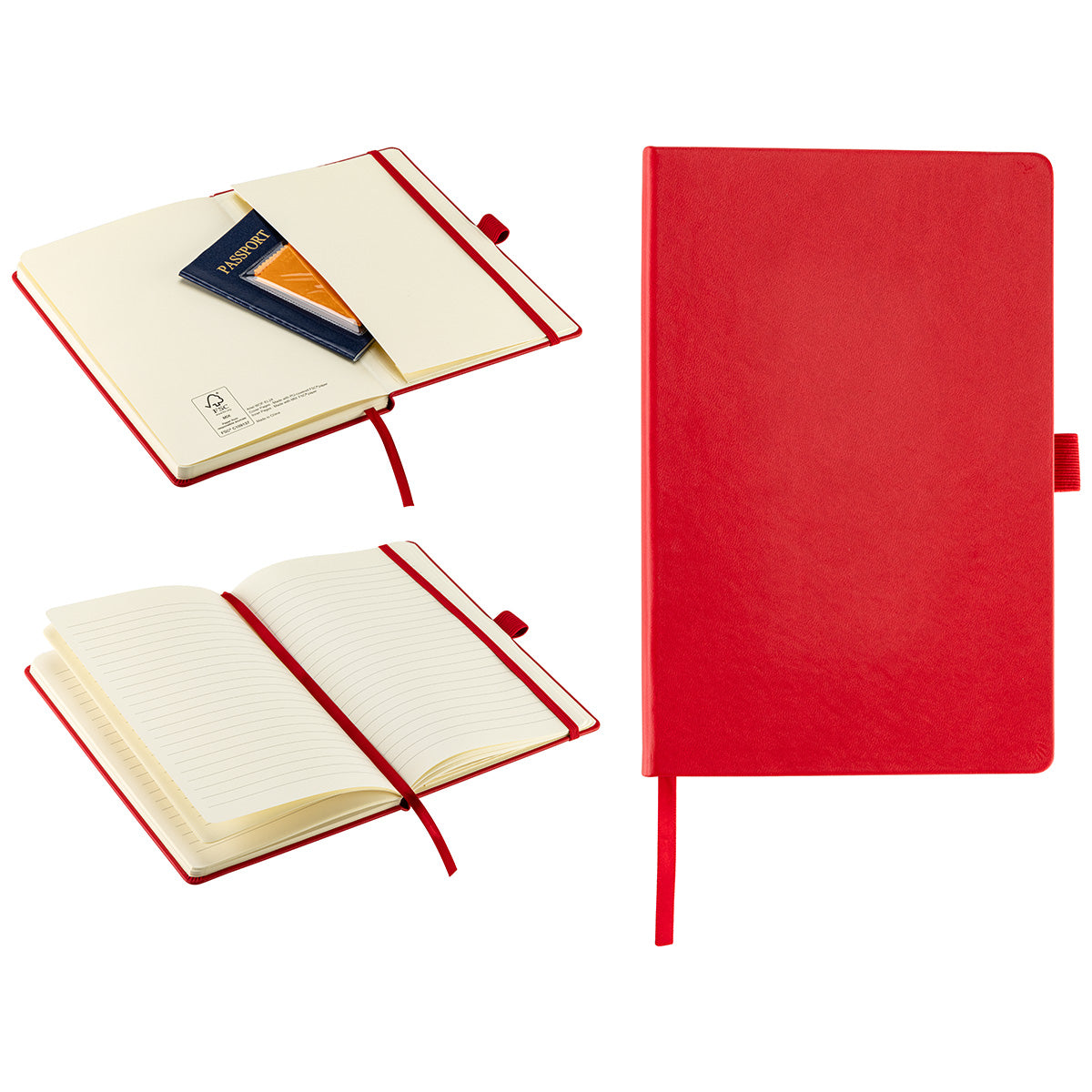 Elan Hardcover Journal with Pen Loop and Inner Pocket