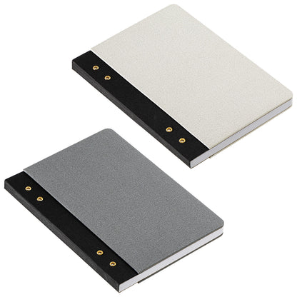Dark Gray Executive FSC® Journal with Textured Grommet Spine