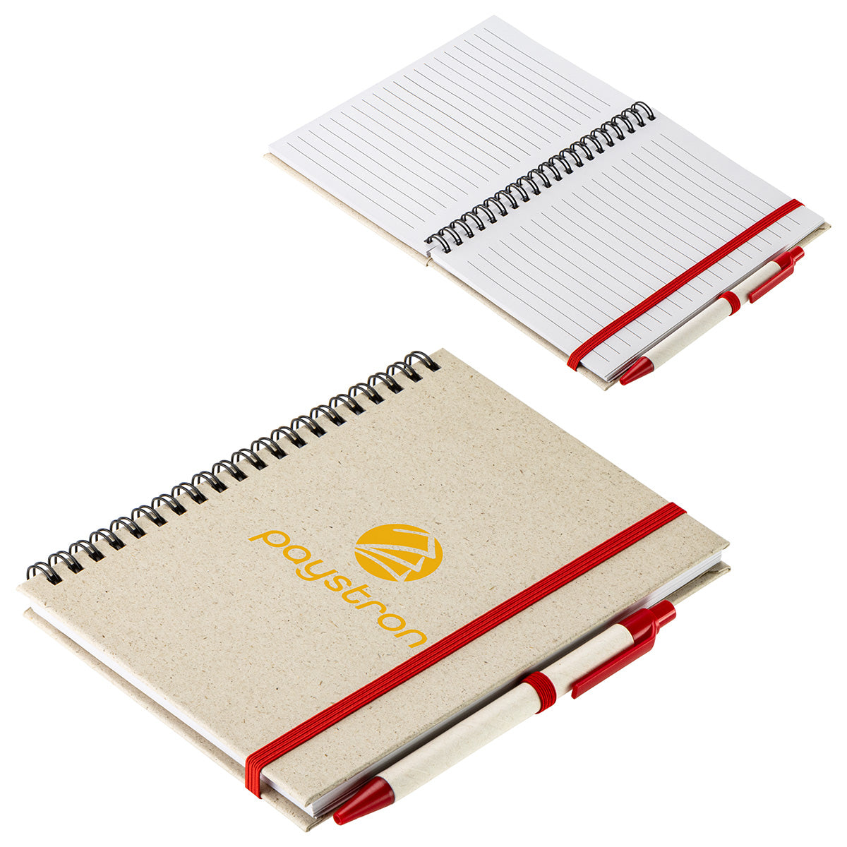 Black Prairie Fragrant Grass Recycled Spiral Notebook with Pen