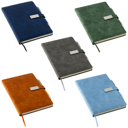 Blue Thesis Hardcover Journal with Magnetic Closure & Pen