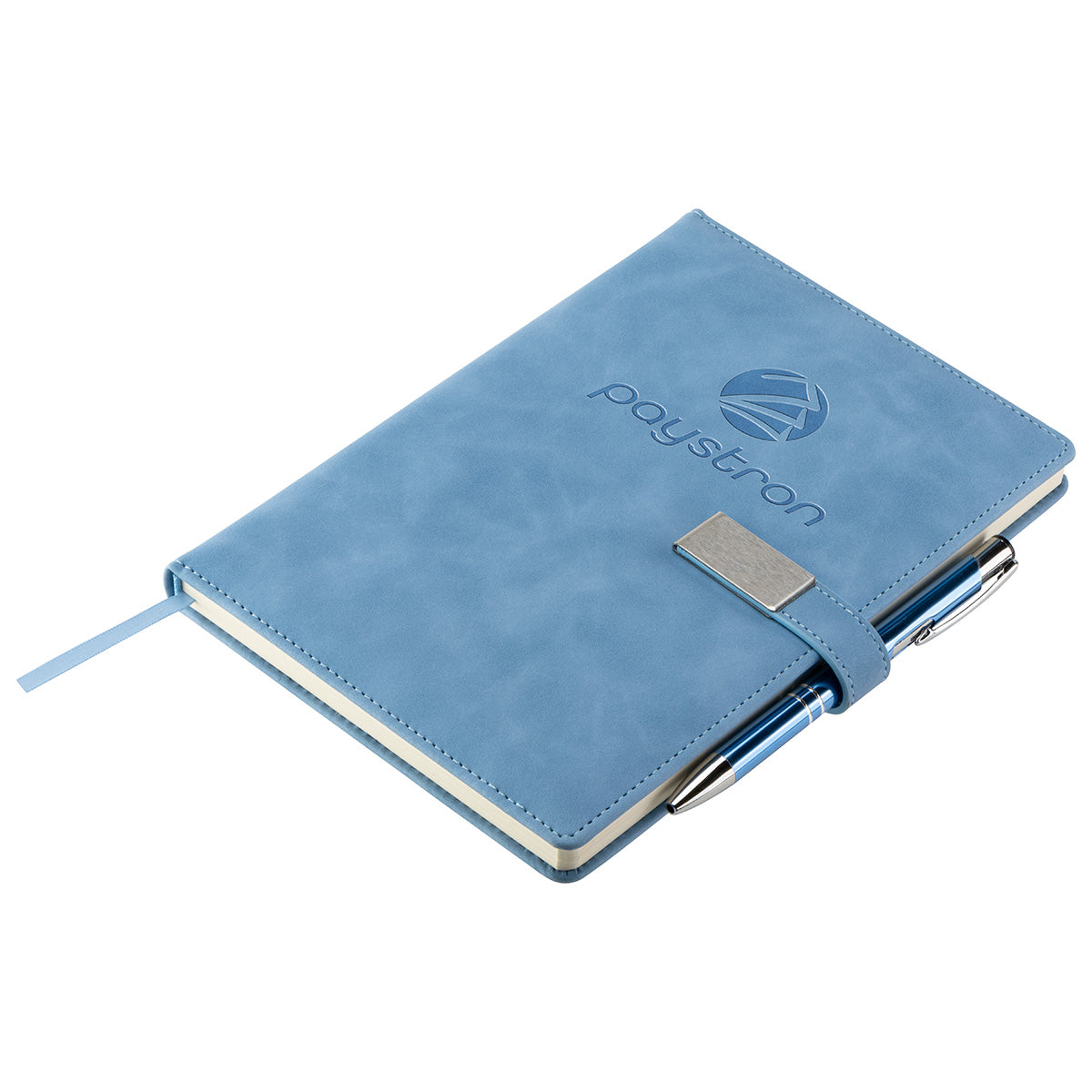 Blue Thesis Hardcover Journal with Magnetic Closure & Pen