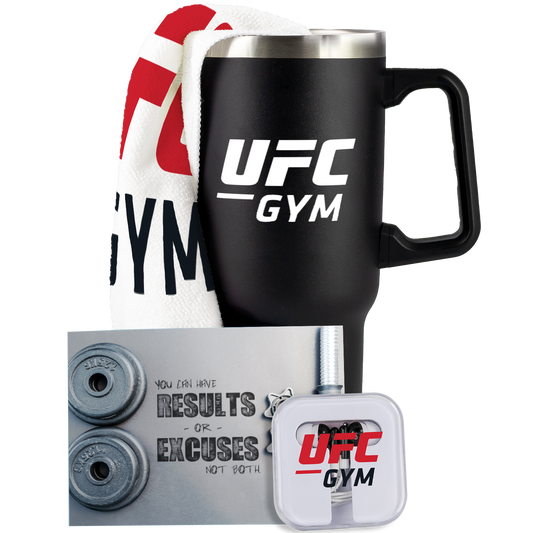 Workout Kit with 40 oz Tumbler, Earbuds & Rally Towel