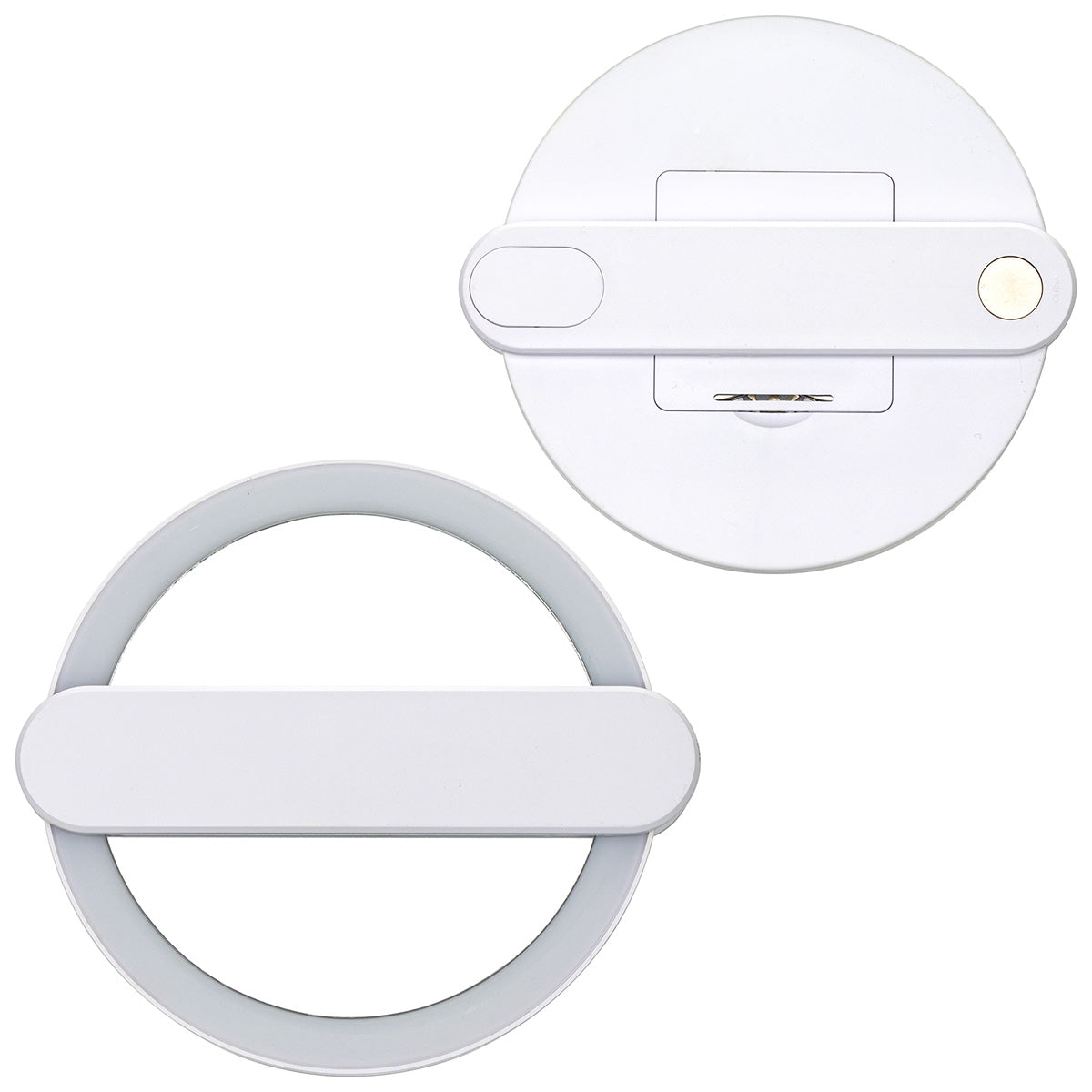 White Cabaret LED Mirror with Swivel Handle