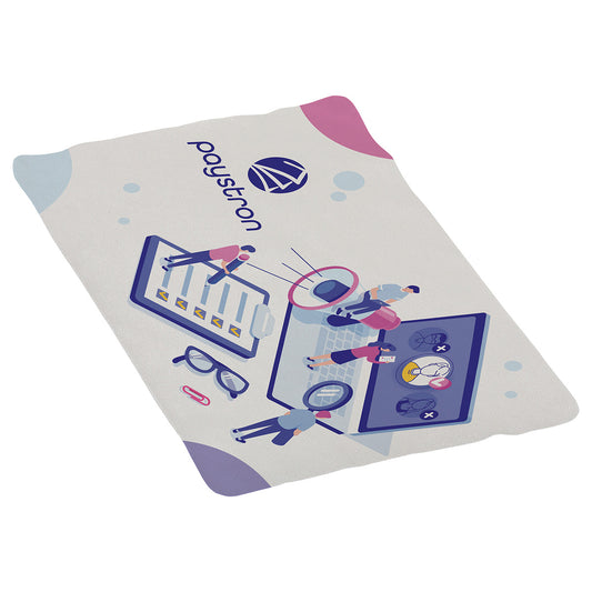 Tablet 11" x 7" Microfiber Cleaning Cloth- Full-Color