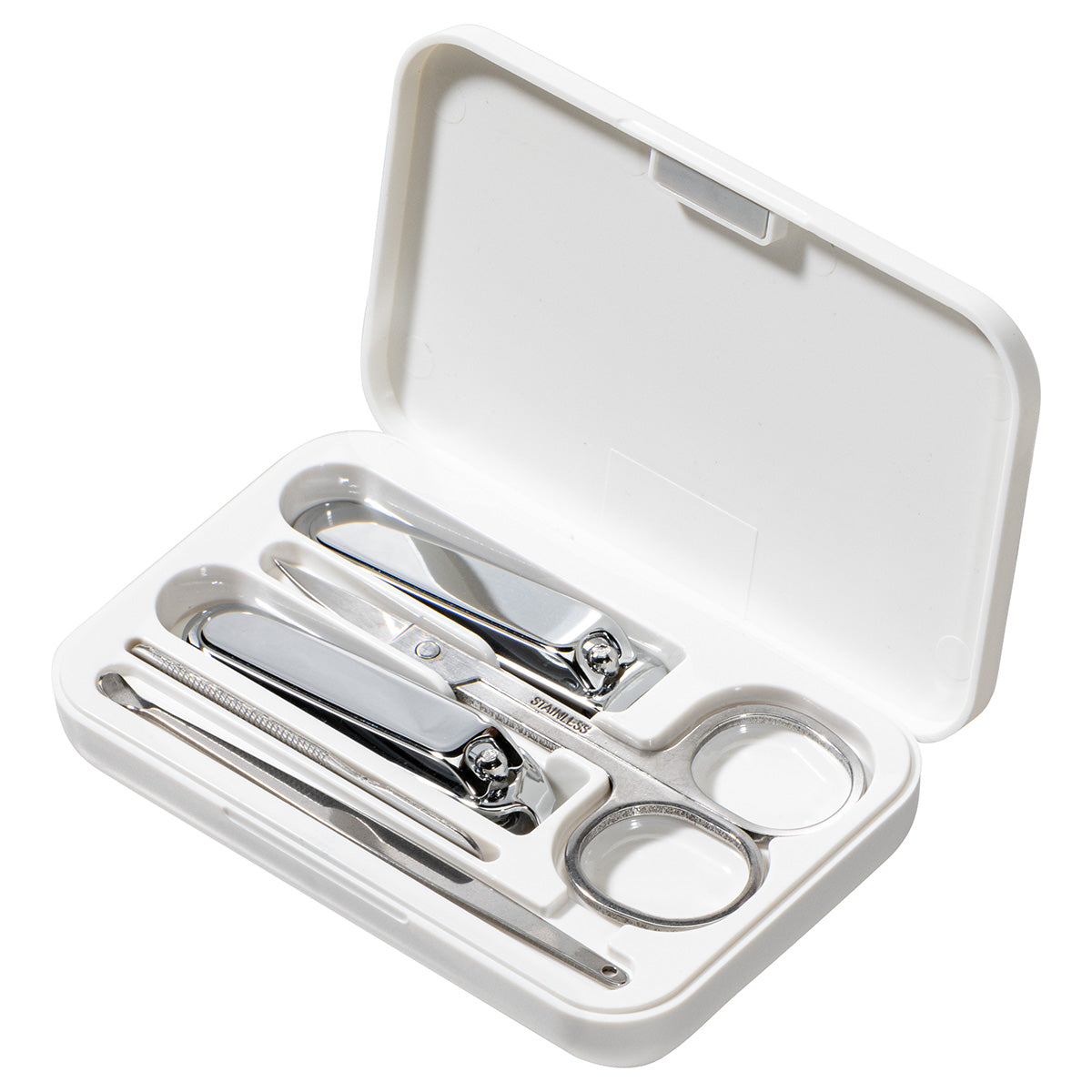 White TravelMate Manicure Kit