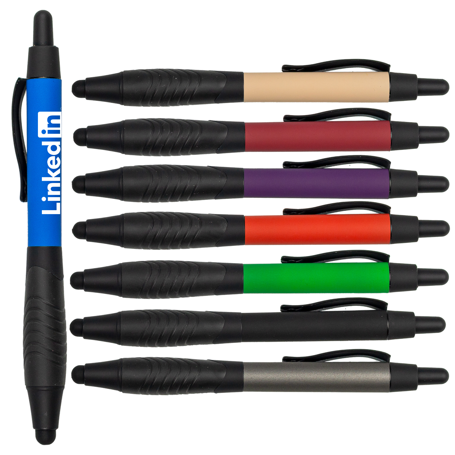 Black Wsppro Rubberized Wolverine Stylus Pen