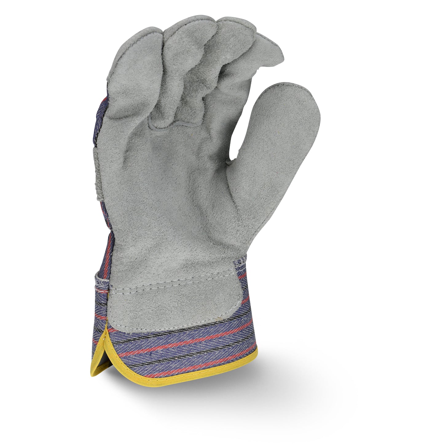 RWG3200 Regular Shoulder Gray Split Cowhide Leather Glove - Size L