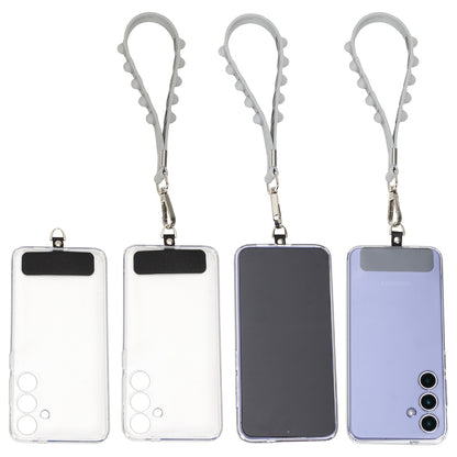 Black 2-in-1 Push Pop Stress Reliever Phone and Keychain Wristlet