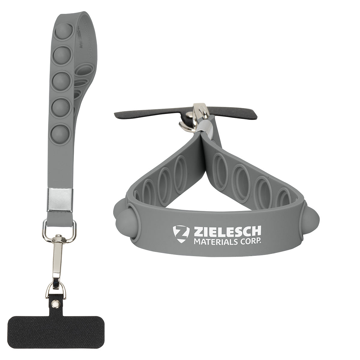 2-in-1 Push Pop Stress Reliever Phone and Keychain Wristlet