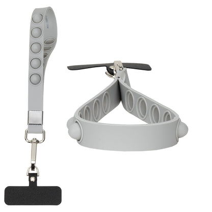 2-in-1 Push Pop Stress Reliever Phone and Keychain Wristlet