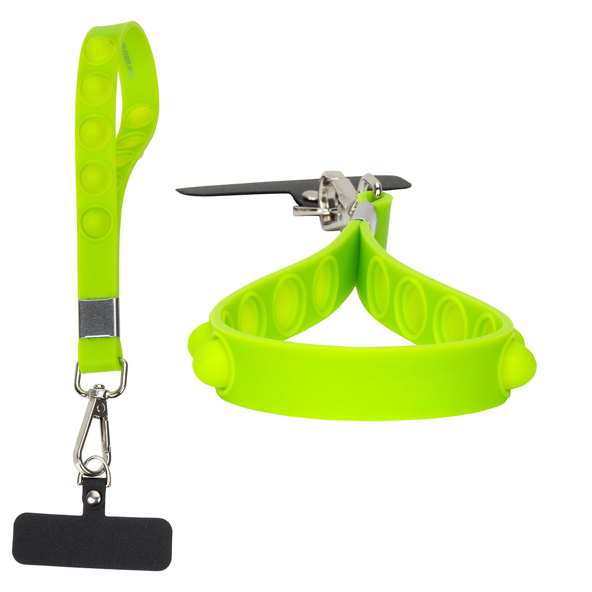 2-in-1 Push Pop Stress Reliever Phone and Keychain Wristlet