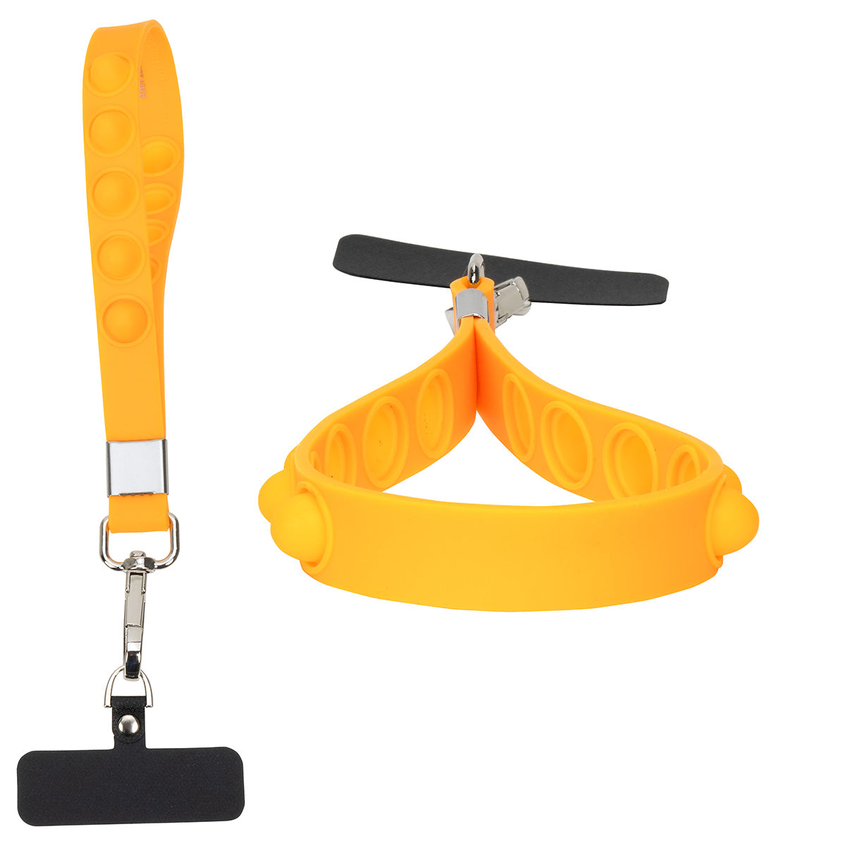 2-in-1 Push Pop Stress Reliever Phone and Keychain Wristlet