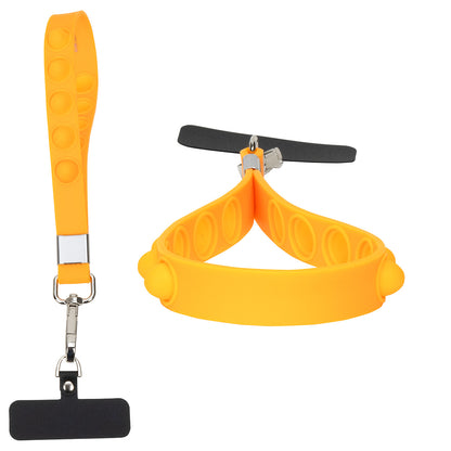 2-in-1 Push Pop Stress Reliever Phone and Keychain Wristlet