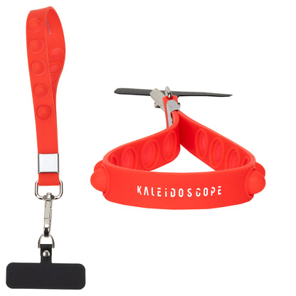 2-in-1 Push Pop Stress Reliever Phone and Keychain Wristlet