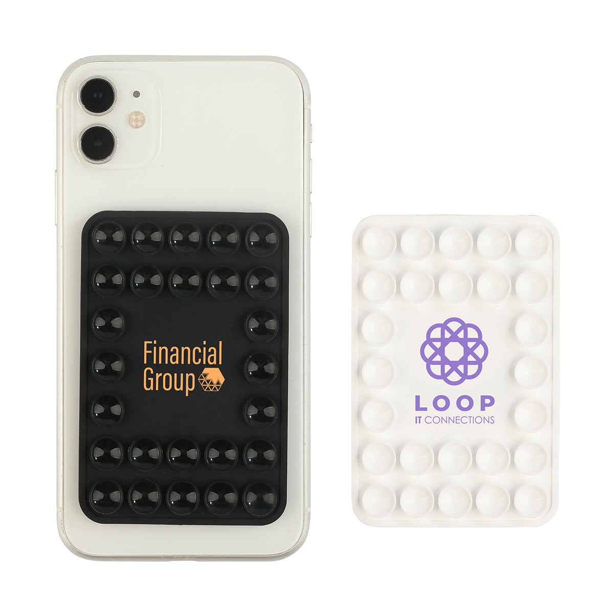 Black Stick 'N Stream Magnetic Phone Holder with Suction Cup Base