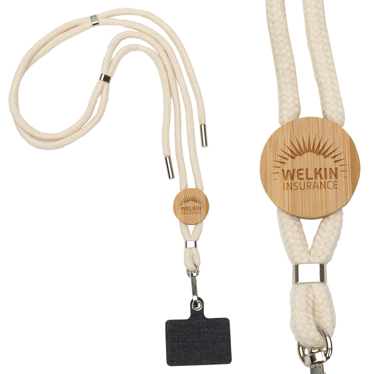 Off-White Traveler Adjustable Phone Carrier & Lanyard