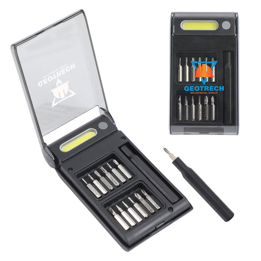 Black Best Buddy Tools ® Precision Tool Kit with COB Work Light