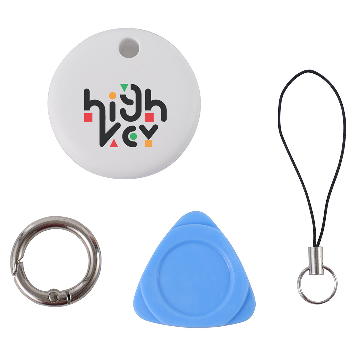 White Navi Air Tracker Compatible with iOS Find My App