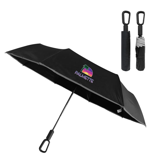 Ridgeline 46" Arc Reflective Umbrella with Carabiner Handle
