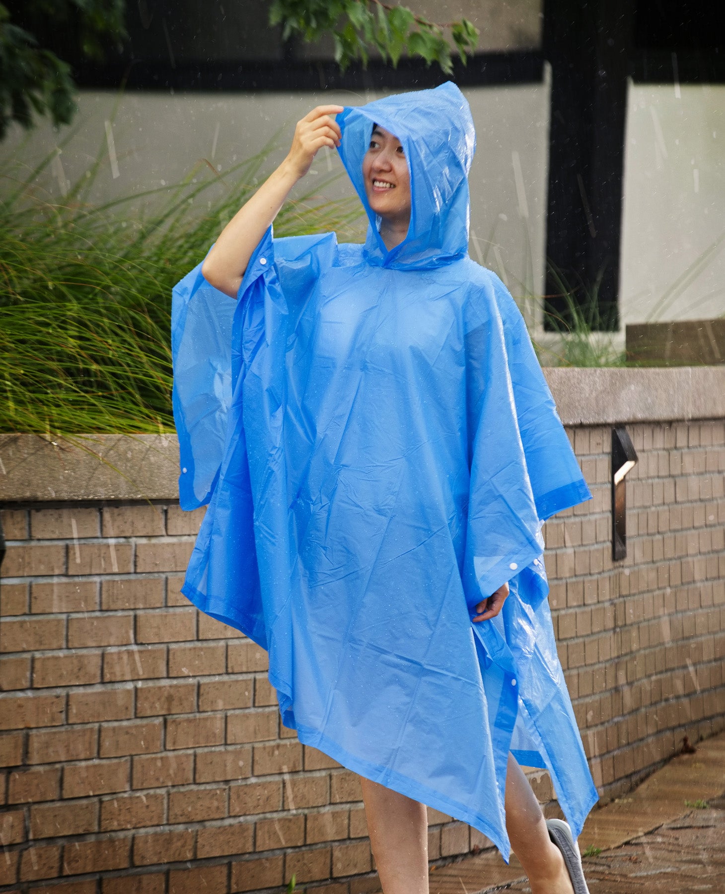 Blue Rainshield PEVA Poncho