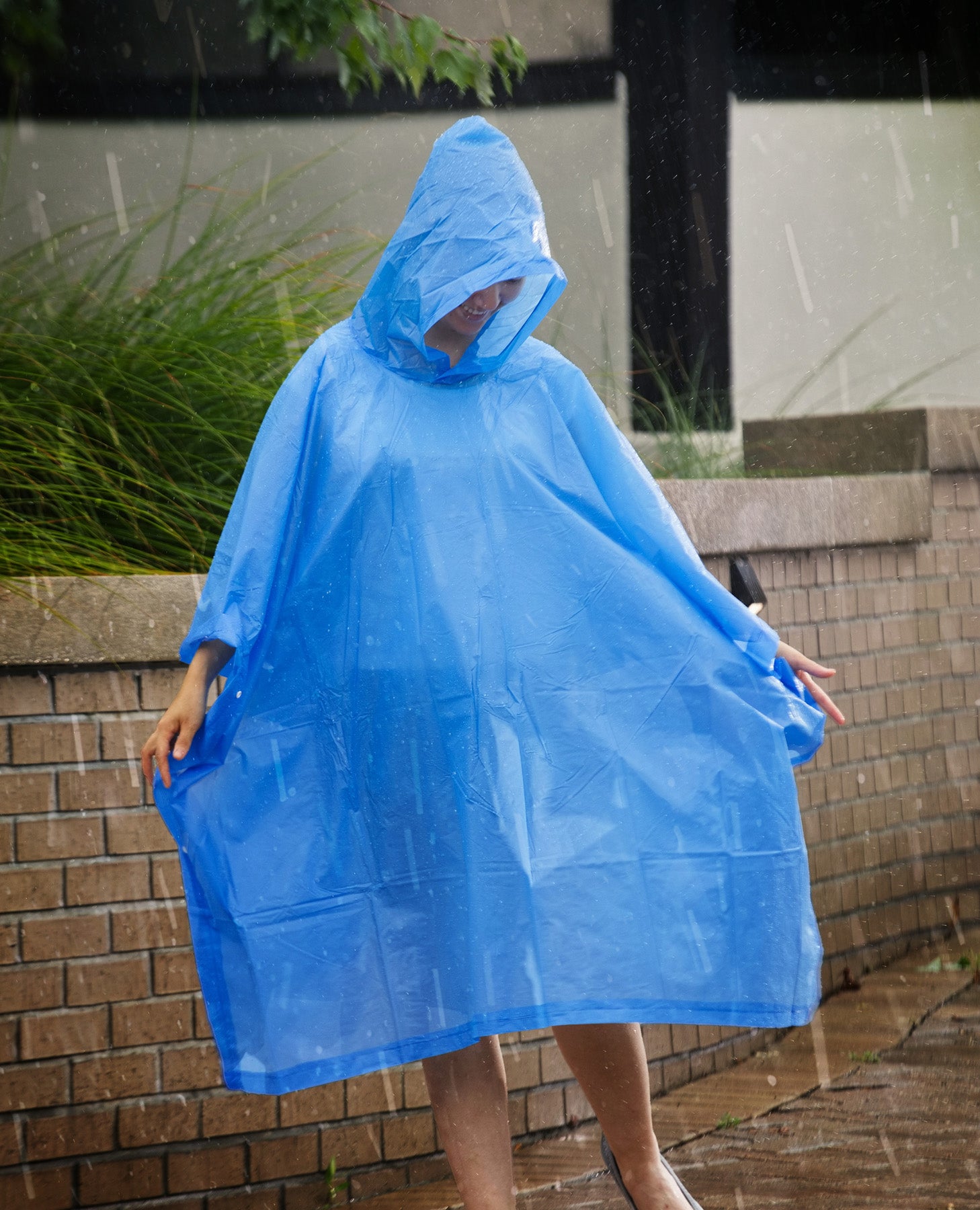 Blue Rainshield PEVA Poncho