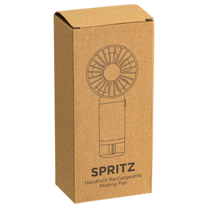 White Best Buddy Tools ® Spritz Handheld Rechargeable Misting Fan