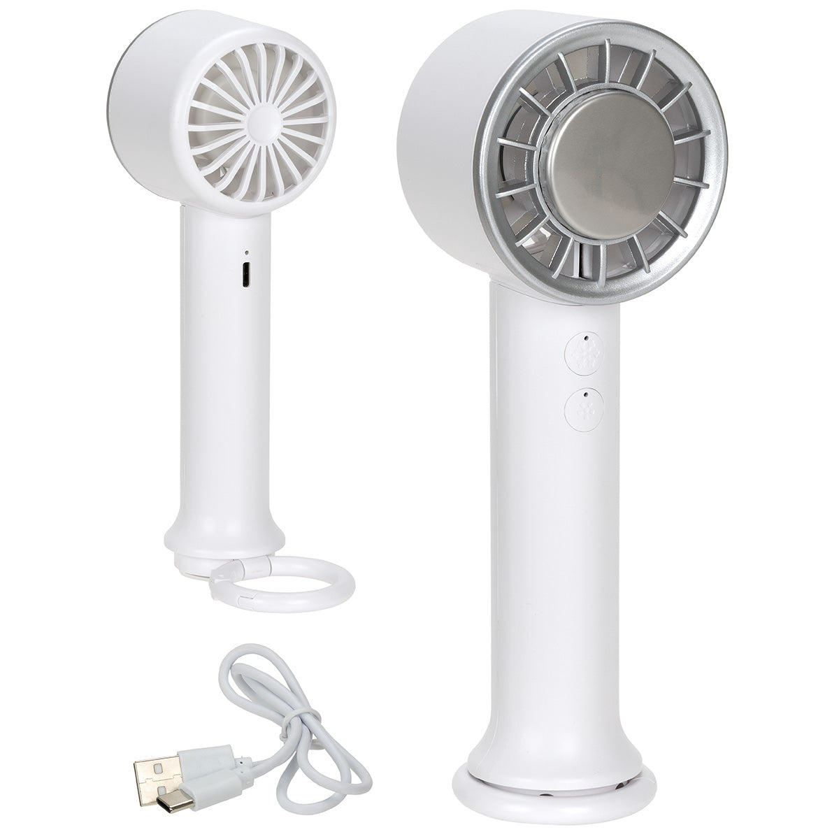 White Best Buddy Tools® Tempest Handheld Fan with AC Refrigeration