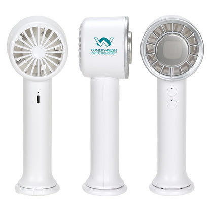 White Best Buddy Tools® Tempest Handheld Fan with AC Refrigeration