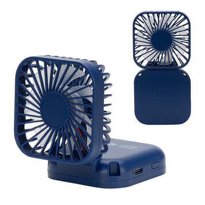 Whirlwind Mini Folding Rechargeable Fan with Lanyard