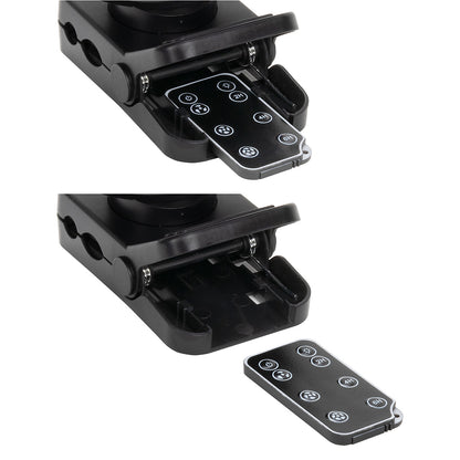 Black Zephyr Clip Fan with Power Bank, Light & Remote Control