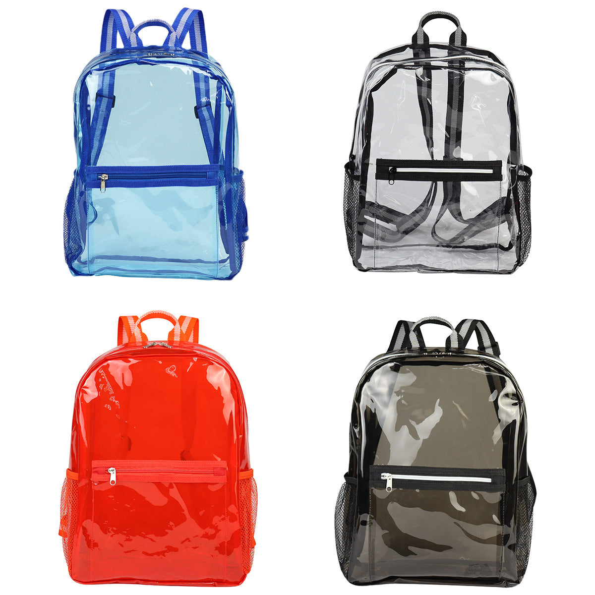 Blue Diamond Clear TPU Backpack