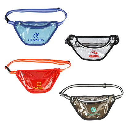 Blue Diamond Clear TPU Belt Bag