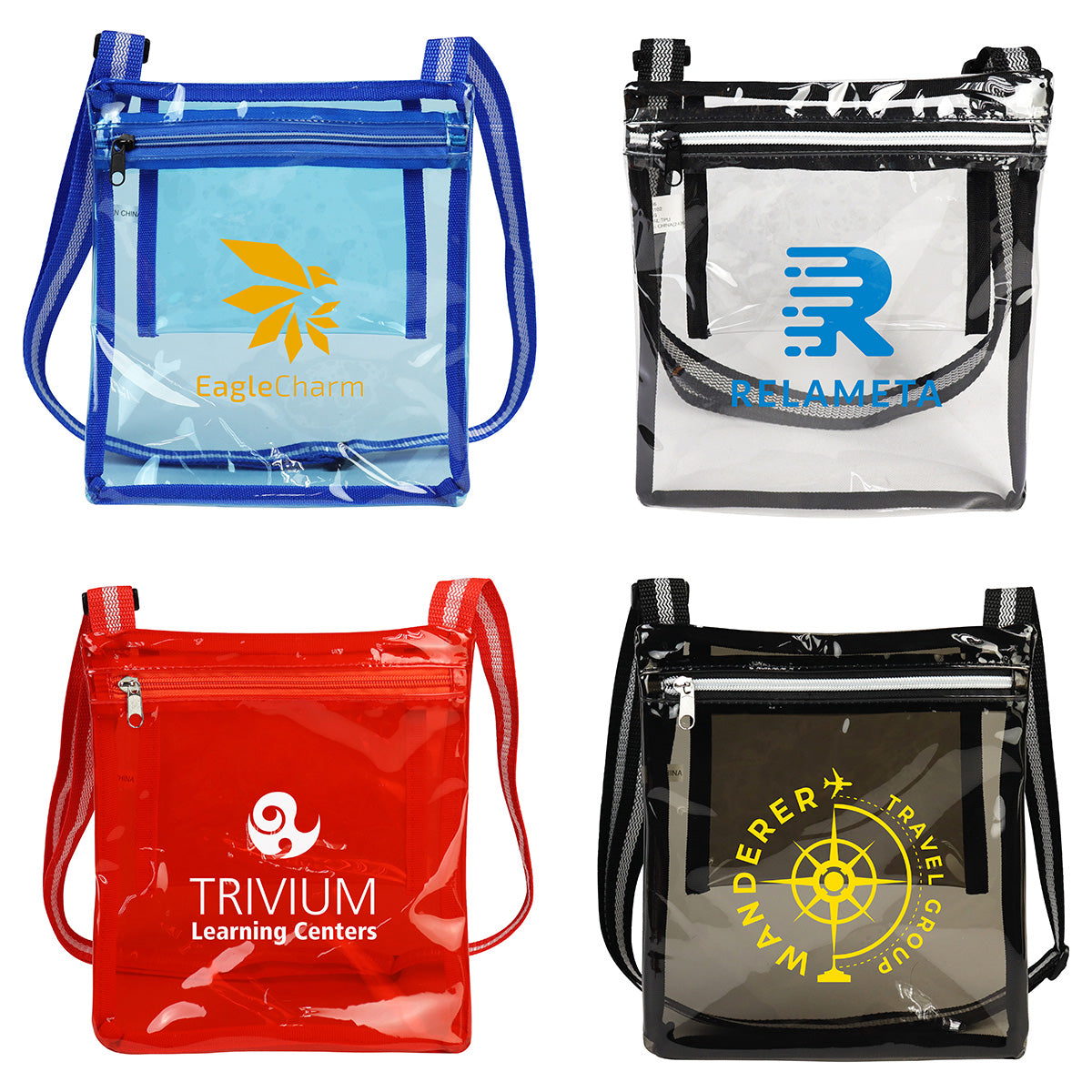 Blue Diamond Clear TPU Satchel