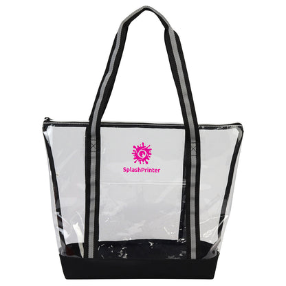 Diamond Clear TPU Zippered Tote