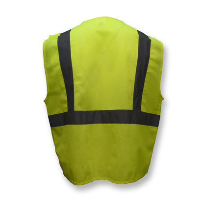 SV2 Economy Type R Class 2 Mesh Safety Vest - Green - Size 2X