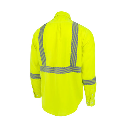 VTS5SH3 Tecasafe® One 5.7 oz Class 3 FR Shirt - Fluorescent Yellow - Size 2X
