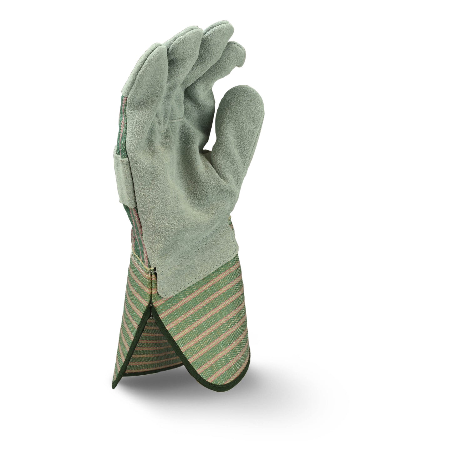 RWG3300G Select Shoulder Gray Split Cowhide Leather Glove with Gauntlet Cuff - Size L