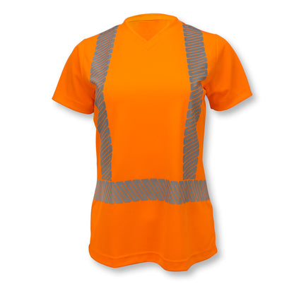 ST11 Class 2 High Visibility Women's Safety T-Shirt with Max-Dri™ - Green - Size 2X