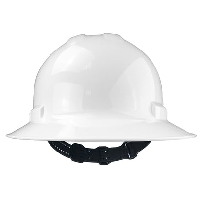 Quartz™ Full Brim 4 Point Pinlock Hard Hat - White