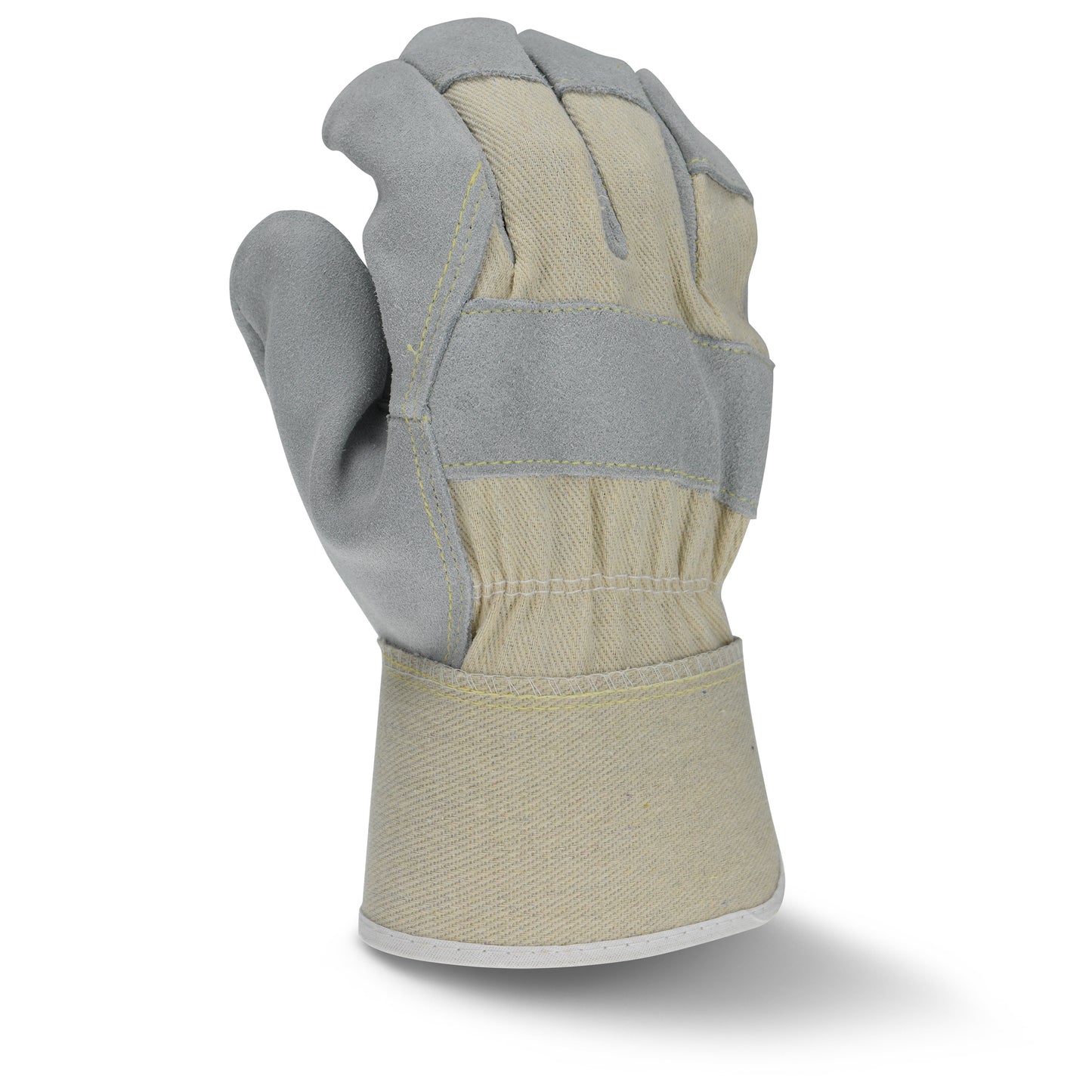 RWG3400W Side Split Gray Cowhide Leather Glove - Size L