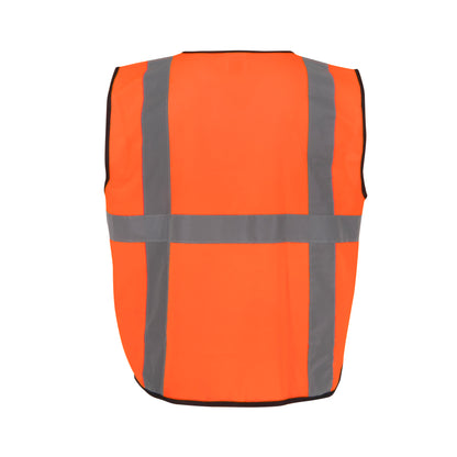 SV7E Economy Type R Class 2 Solid Surveyor Safety Vest - Green - Size 2X-3X