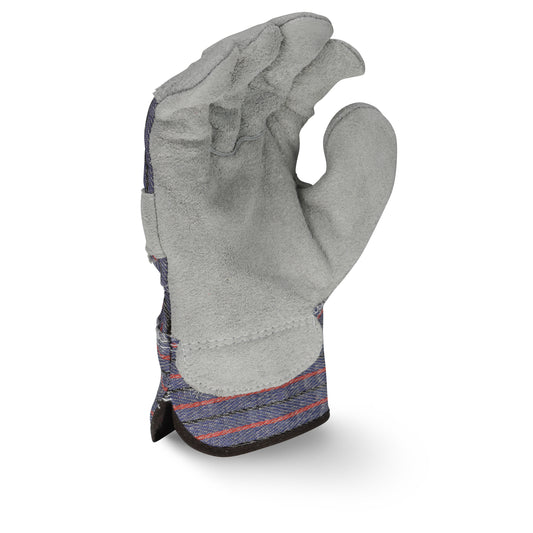 RWG3111 Economy Shoulder Gray Split Leather Glove - Size L
