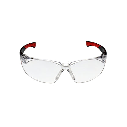 Obliterator™ Safety Eyewear - Black/Red Frame - Clear Lens