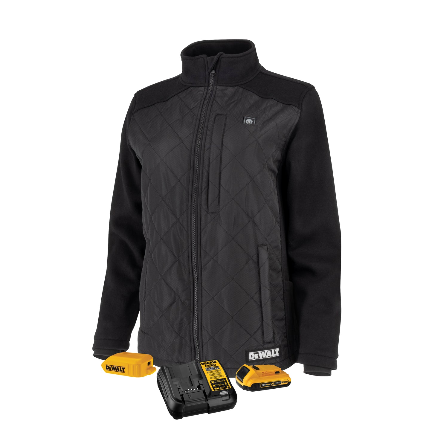 DCHJ102B Women's Heated Hybrid Jacket - Black - Size XS - Kit