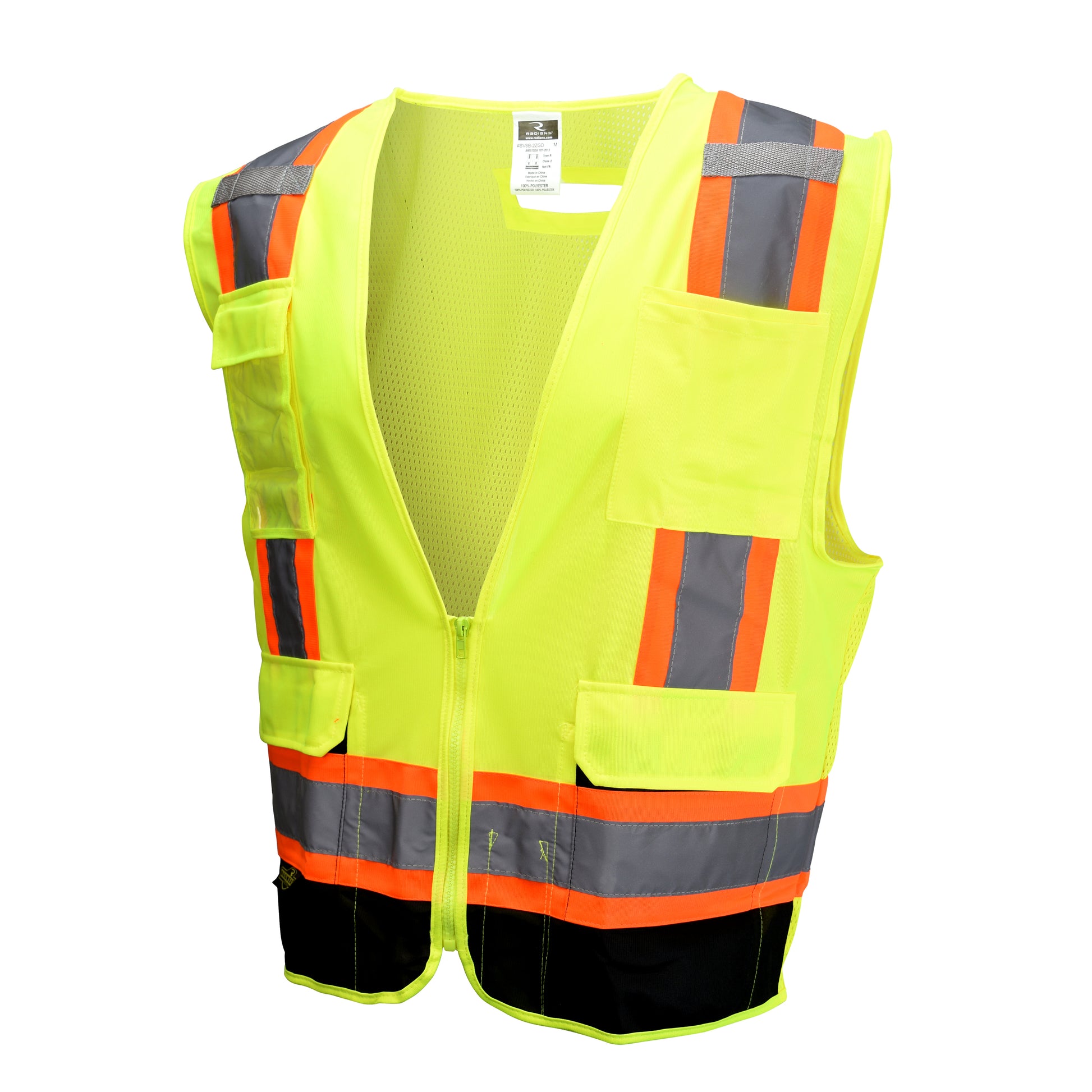 SV6B Two Tone Surveyor Type R Class 2 Solid Front Mesh Back Safety Vest - Size XL