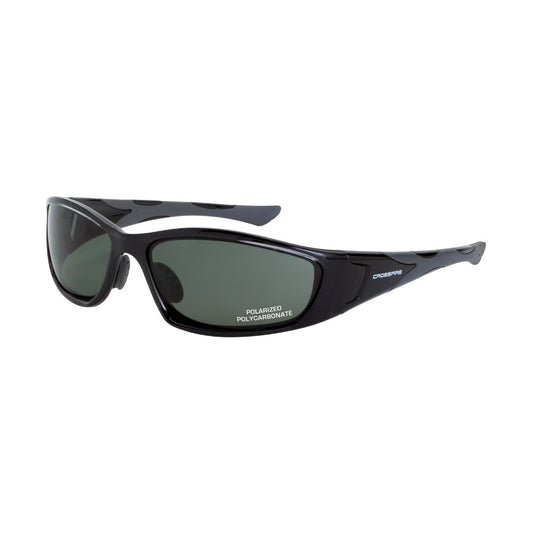 MP7 Polarized Safety Eyewear - Black Frame - Blue-Green Polarized Lens