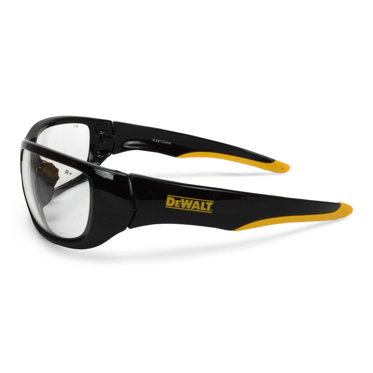 DPG94 Dominator™ Protective Eyewear - Black/Yellow Frame - Clear Lens